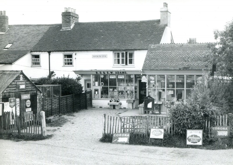 Everton Post Office and Stores, 1954 (courtesy St. Barbe Museum, Lymington)