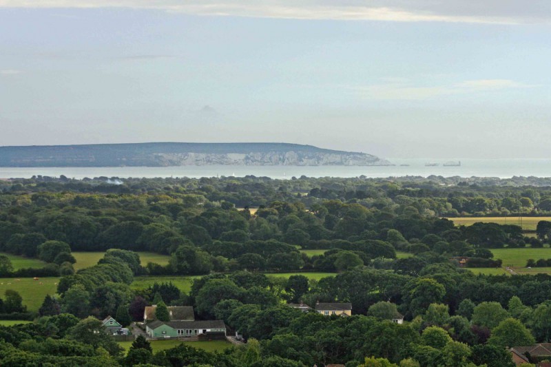 Looking due south from the top of Peterson's Tower