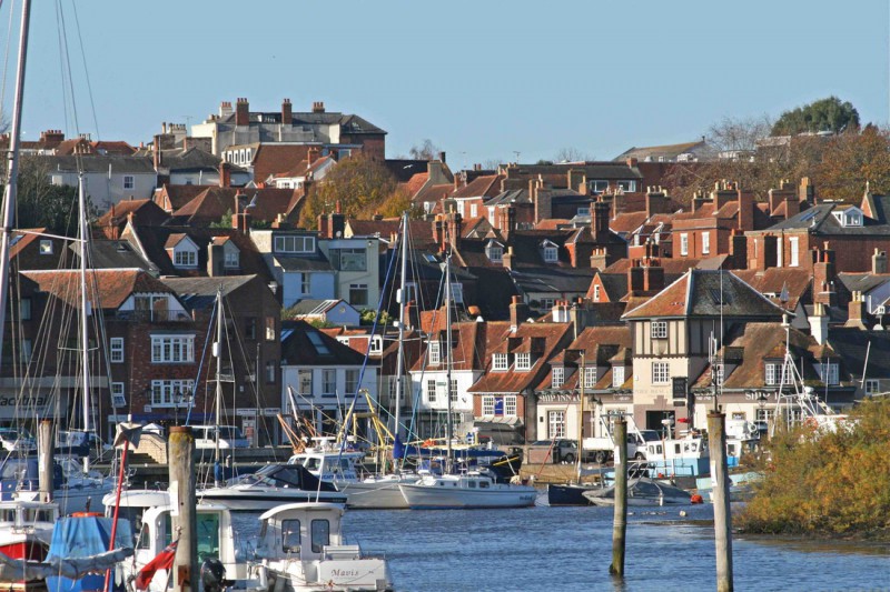 The view across the Lymington River