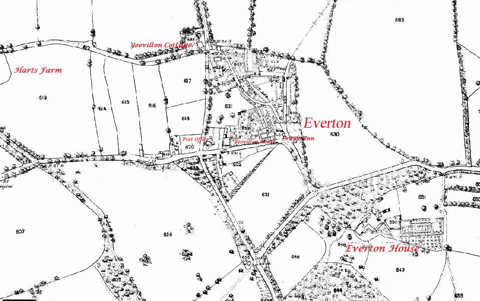 Map Of Everton In 1868 